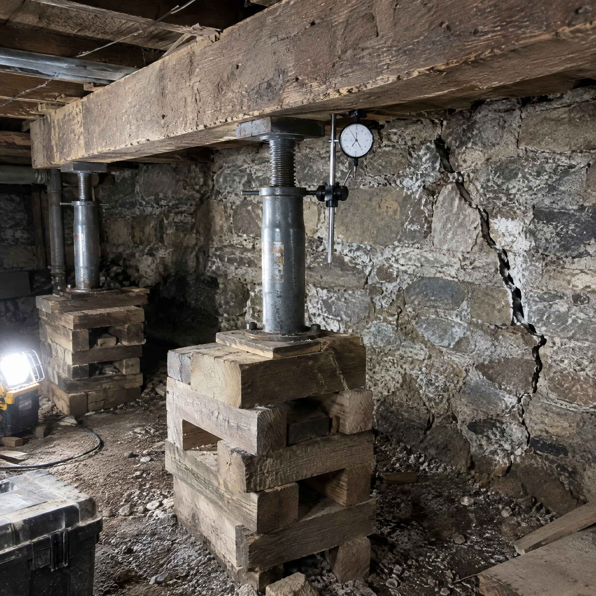 Jacking and Underpinning the Foundation Too Fast