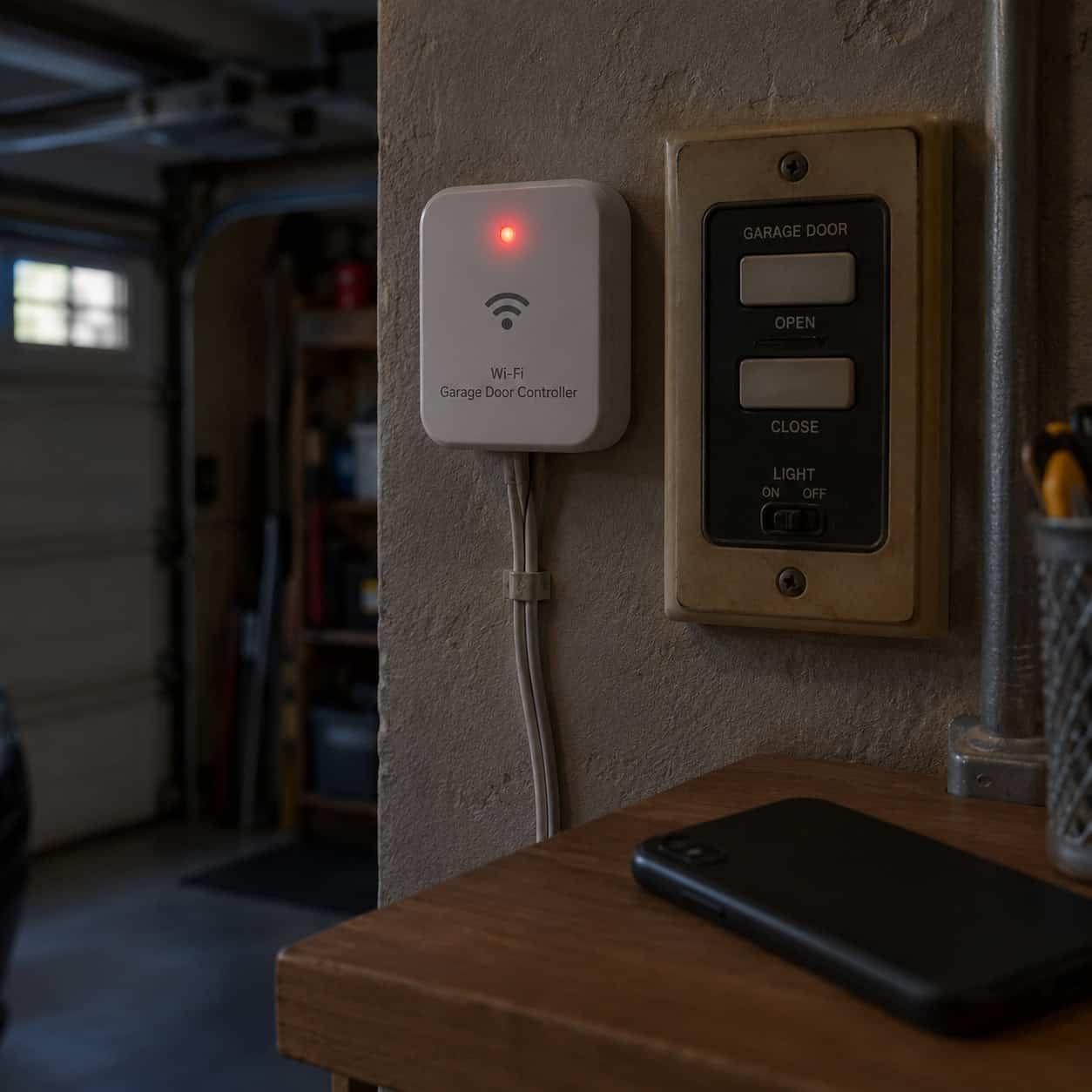Cloud-dependent smart garage gadgets