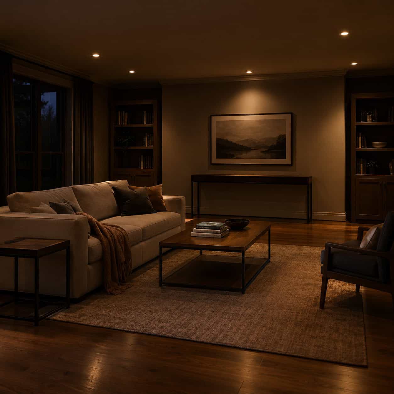 A Room With No Lamps in It