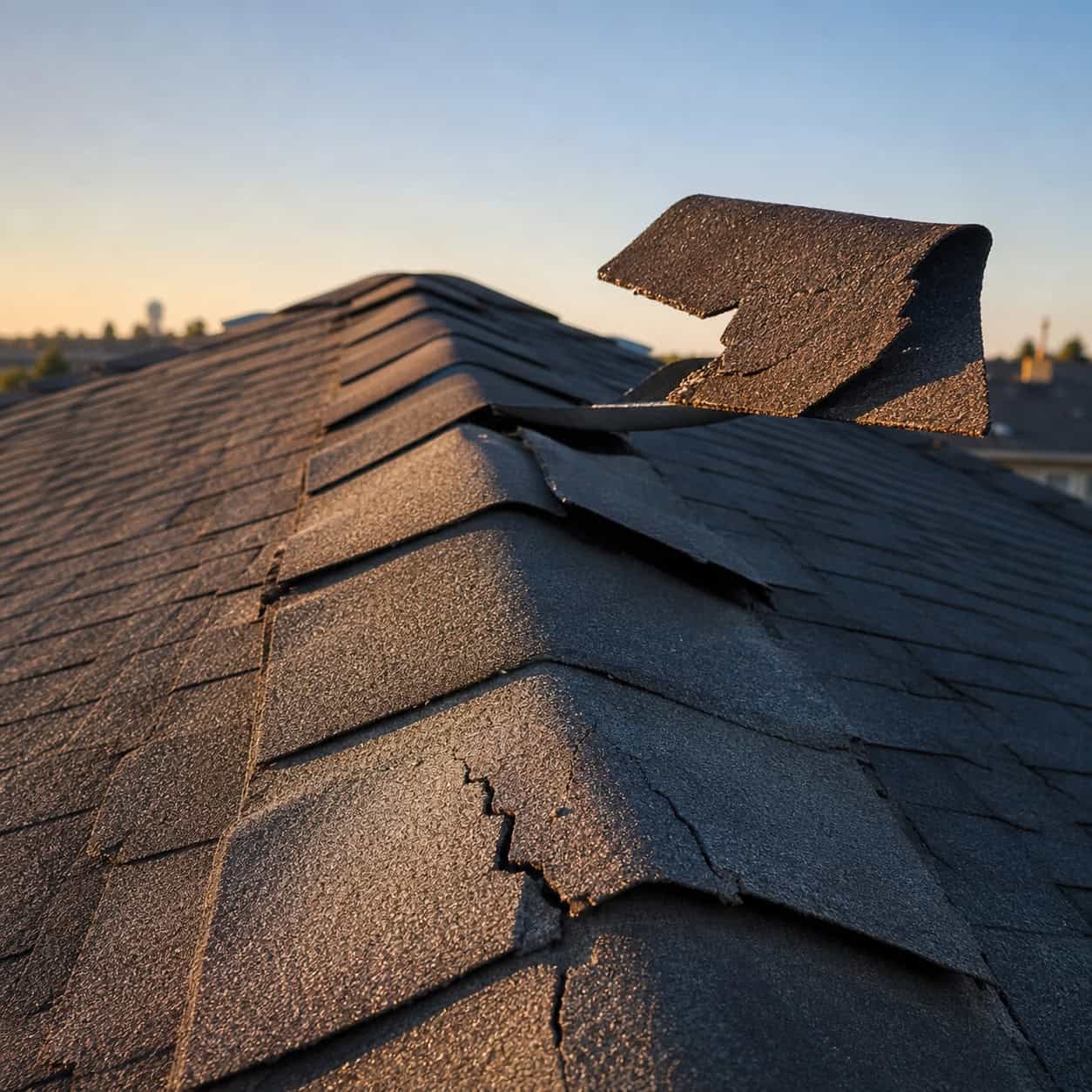 Ridge Cap Cut From Leftover Three-Tab Shingles