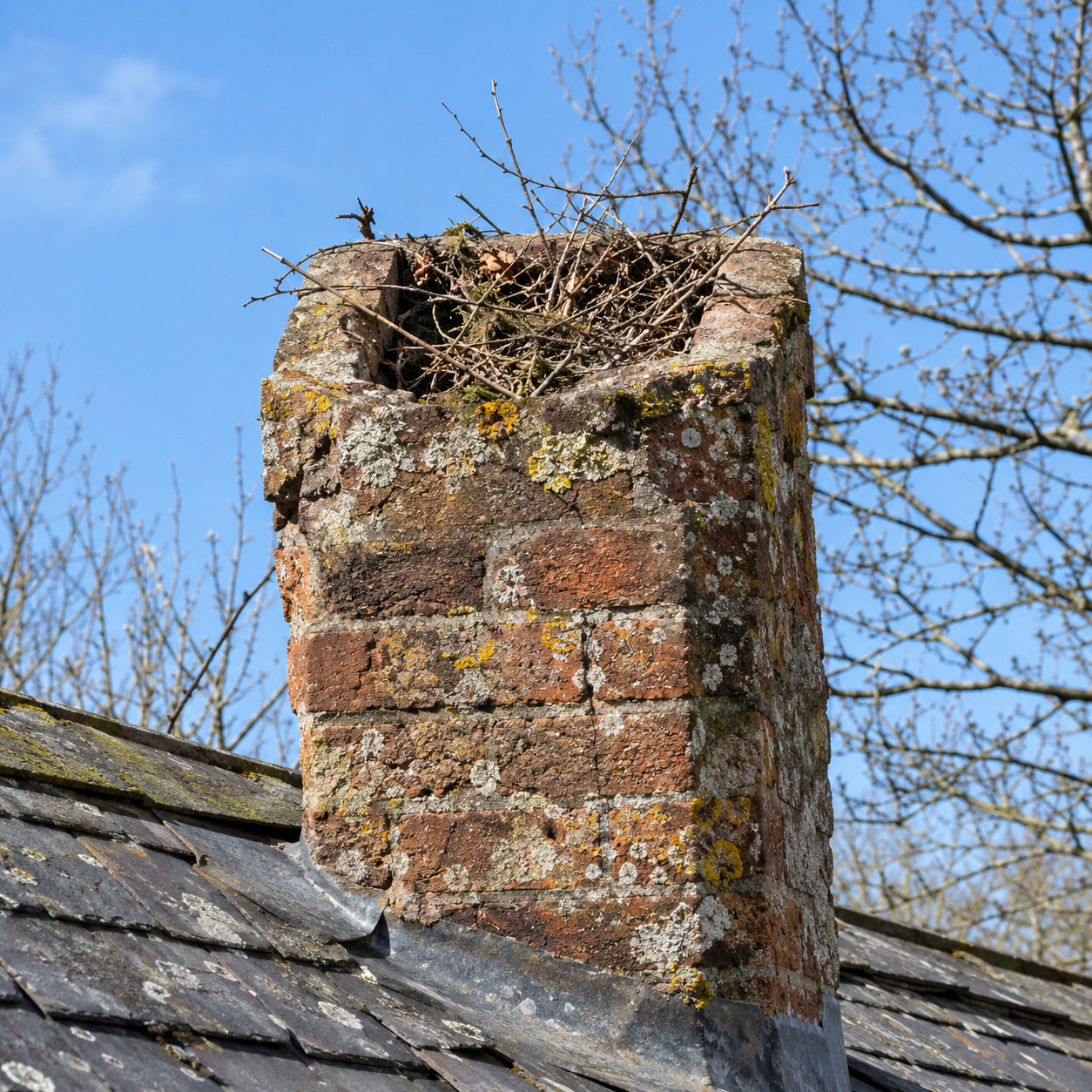 No Chimney Cap — and a Nest Nobody Looked For