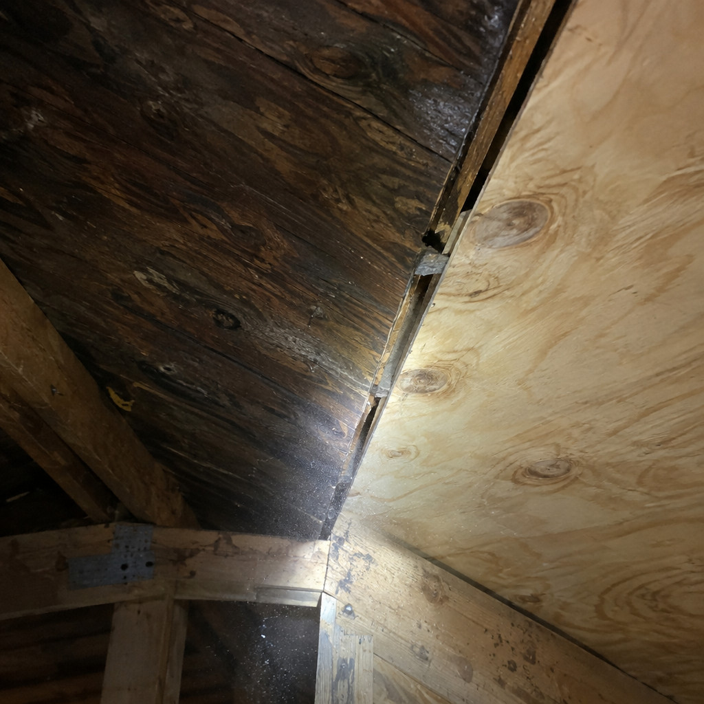 The Gap Where an Addition Met the Old House