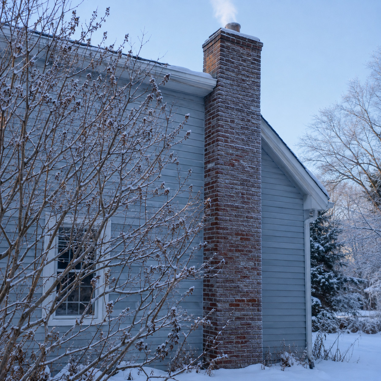 Lighting a Big Load Into a Dead-Cold Exterior Chimney