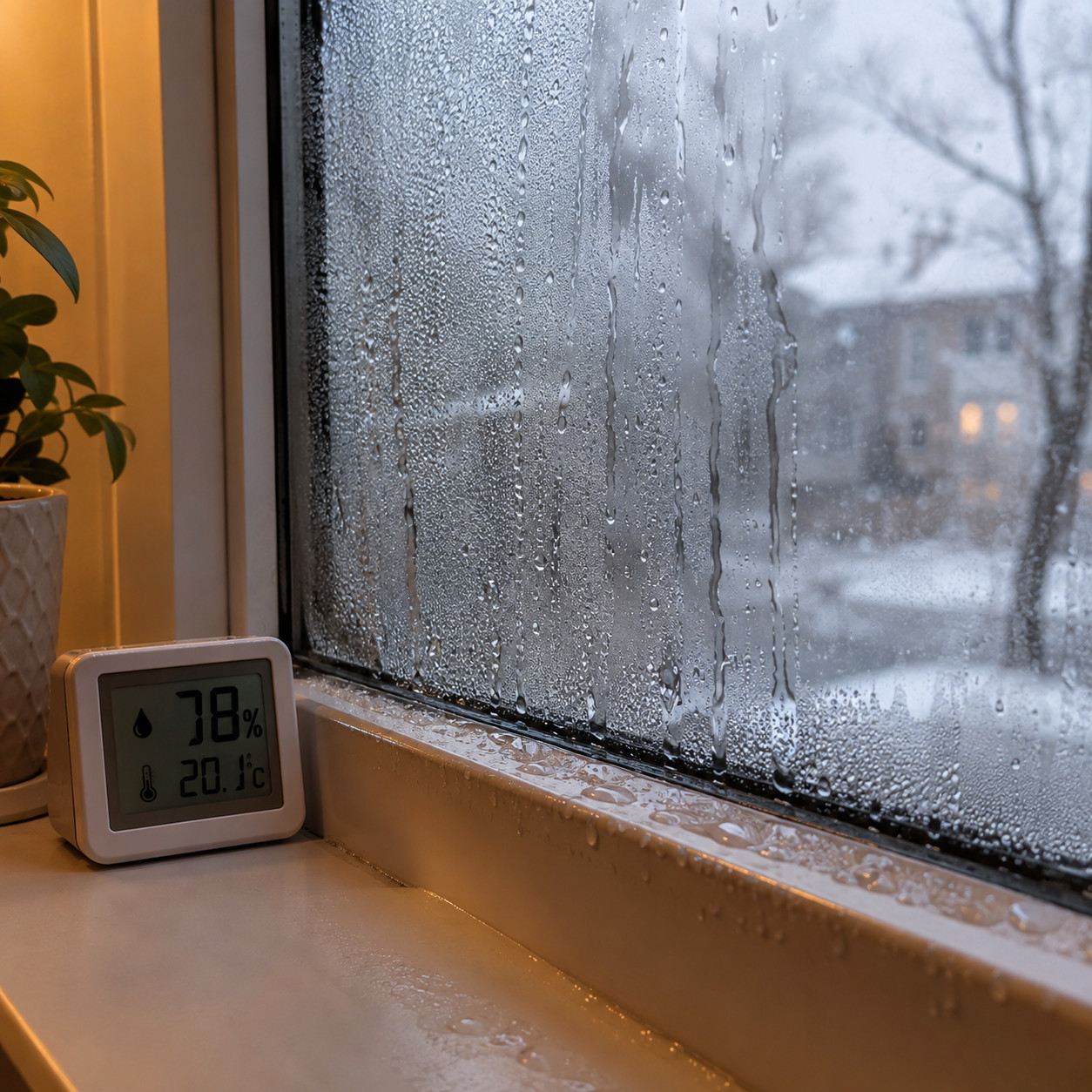 Running the house humid and blaming the windows