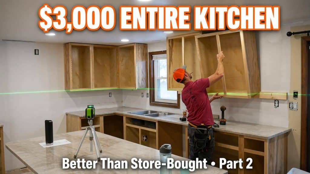 Building Kitchen Cabinets and Installing a DIY Kitchen, Part 2