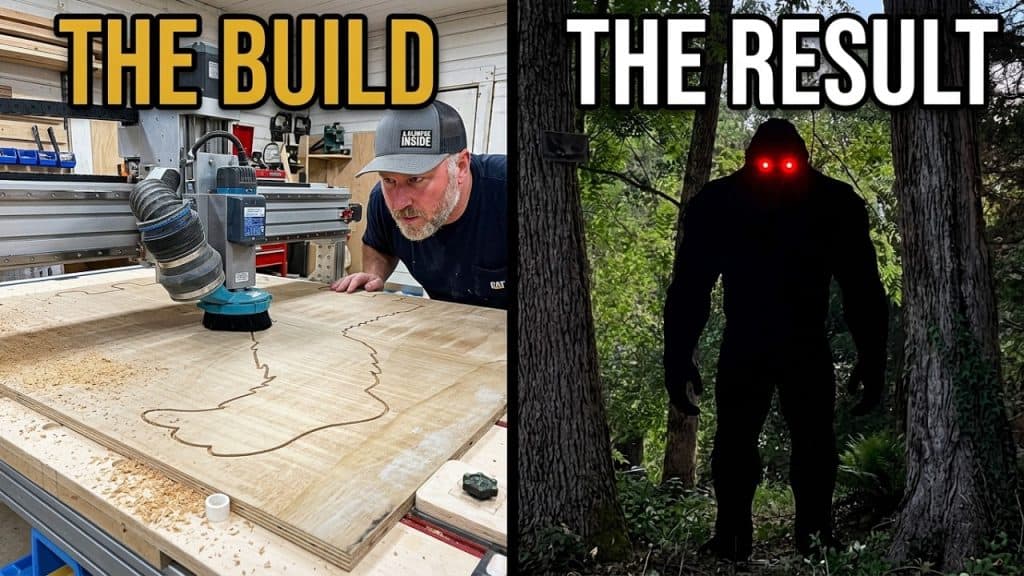 Chris Builds an 8-Foot Bigfoot Yard Silhouette