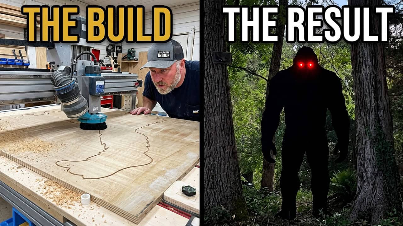 Chris Builds an 8-Foot Bigfoot Yard Silhouette