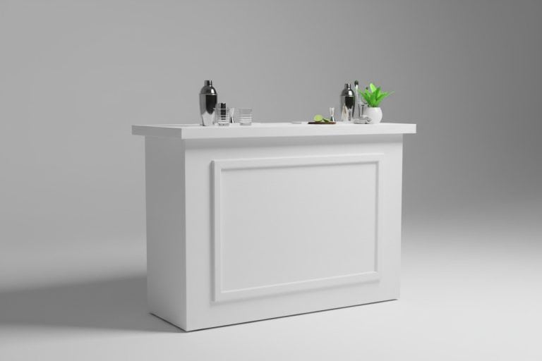 5-Foot Collapsible Event Bar That Breaks Down With No Tools